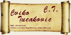 Cviko Tucaković vizit kartica